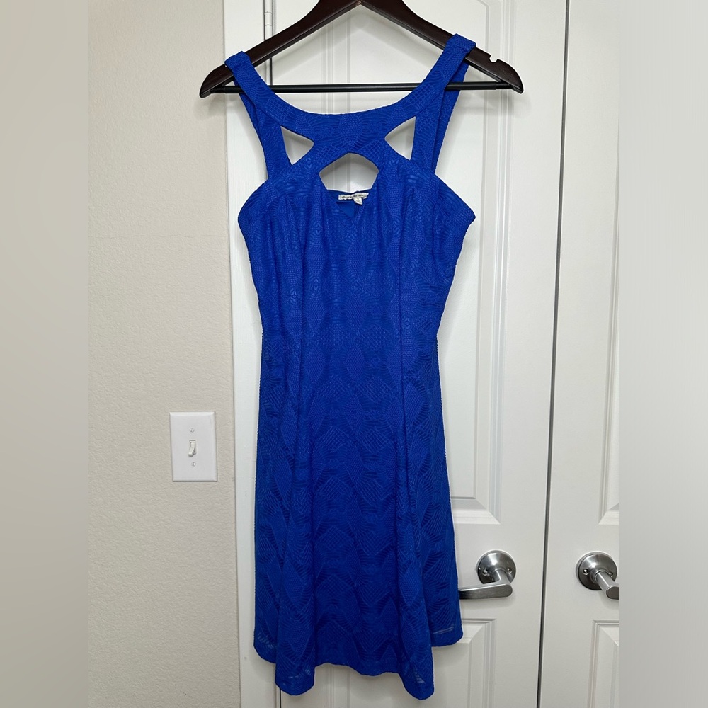 Cut-Out Strappy Lace Dress